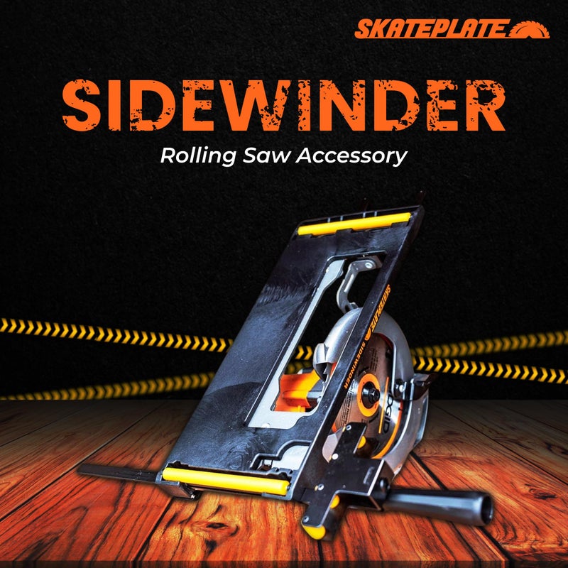 SkatePlate Rolling Accessory and Cutting Guide for Right Blade Circular Saws - Image 4